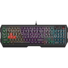 A4TECH Клавиатура Bloody B140N черный USB Multimedia for gamer LED (подставка для запястий) (B140N)