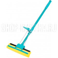 PALISAD отжимная, 110 см, губка PVA 26х5,5х6 см, телескопическая рукоятка, бирюзовая, Home 93581