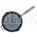 РОССИЯ 0224 Сковорода чугунная с двумя сливами, 24 см, со съёмной ручкой