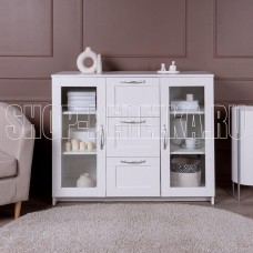 ГУД ЛАКК 2.02.03.380.1 СИРИУС тумба 2 двери со стеклом и 3 ящика 117х95 белая RU (2 пак.) ГУД ЛАКК 2.02.03.380.1 СИРИУС тумба 2 двери со стеклом и 3 ящика 117х95 белая RU (2 пак.)