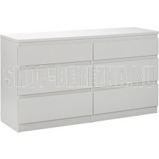 ГУД ЛАКК 2.03.02.080.1 КАСТОР комод 6 ящиков RU белый (2 пак.)