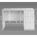 ГУД ЛАКК 2.03.06.090.1 КАСТОР стол письменный 3 ящика 116х65 RU белый (2 пак.)