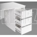 ГУД ЛАКК 2.03.06.090.1 КАСТОР стол письменный 3 ящика 116х65 RU белый (2 пак.)