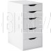 ГУД ЛАКК S00388 Ингар 5 комод 36x71x53, белый (1 пак.)