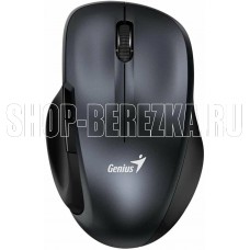 GENIUS Мышь беспроводная Ergo 8200S /бесшумная/1200 dpi/BlueEye/5 кнопок/USB-приемник/2,4 ГГц/батарея AA/железно-серый (31030029401)