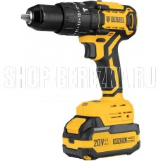 DENZEL Дрель-шуруповерт аккумуляторная ударная бесщет. CIDH-BL-20, Li-Ion, 20 В// 26137