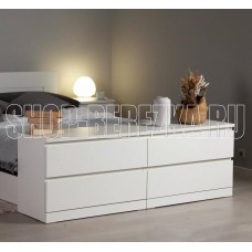 ГУД ЛАКК S00265 Варма 4Д комод 160х54х40 белый (2 пак.)