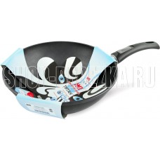 НЕВА МЕТАЛЛ ПОСУДА 3130W а/пр литая Вок 30см съемн/руч Титан