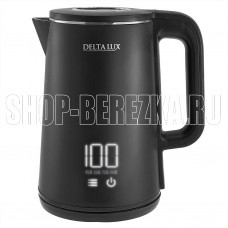 DELTA LUX DE-1023 black (1,8л. металл/пластик)