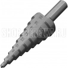 СИБРТЕХ Сверло ступенчатое по металлу 4-6-8-10-12-14-16-18-20 мм, 4241 723012