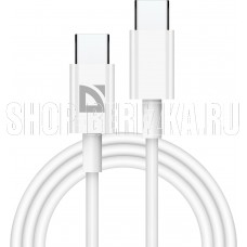 DEFENDER (87508) F182 TypeC-TypeC 1м ,белый