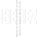 СИБРТЕХ Лестница приставная, 10 ступеней, 97830