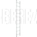 СИБРТЕХ Лестница приставная, 10 ступеней, 97830