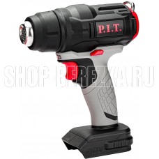 P.I.T. Фен строительный аккум. PHG20H-550A SOLO (20В, 550°, 200л/мин, защита от перегрева, насадки)