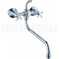 АНТЕЙ 247350-ANT Кристи Смеситель д/ванны с 2-мя рукоятками S-35см, с перекл. душа