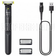 PHILIPS Триммер OneBlade QP1424/10 черный (насадок в компл:2шт) PHILIPS Триммер OneBlade QP1424/10 черный (насадок в компл:2шт)