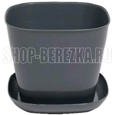 VIOLET квадратное 3,7л. с поддоном (серый) 383718