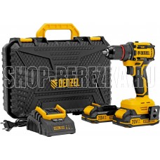 DENZEL Дрель-шуруповерт аккумуляторная бесщет. CDH-BL-20, Li-Ion, 20 В//