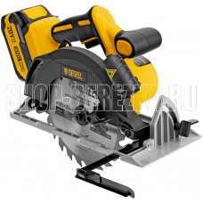 DENZEL Пила циркулярная аккумуляторная бесщет. CCSH-BL-20-185, 185 мм, Li-Ion, 20 В//