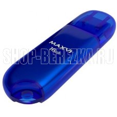 MAXVI P1 16GB blue, монолит с колпачком, ABS пластик, USB 2.0
