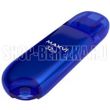 MAXVI P1 32GB blue, монолит с колпачком, ABS пластик, USB 2.0
