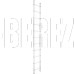 СИБРТЕХ Лестница приставная, 7 ступеней, 97827