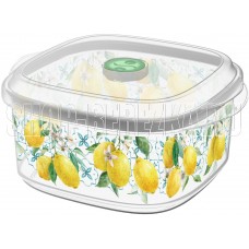HOMVER Sicily Lemon для СВЧ 1,6л с клапаном с декором (бесцветный) 222120025/0107