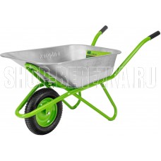 СИБРТЕХ Тачка садово-строительная, грузоподъемность 170 кг, объем 110 л 689638