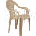 DECORONA DC628120047 DeVeranda садовое 540x535x785 мм, круглая сетчатая спинка, сливочный латте