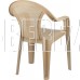 DECORONA DC628120047 DeVeranda садовое 540x535x785 мм, круглая сетчатая спинка, сливочный латте