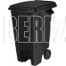 SPIN&CLEAN SC700421028 Freestyle для мусора с крышкой на колесах 100л (PP), черный