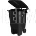 SPIN&CLEAN SC700821028 Freestyle для мусора с крышкой, на колесах, с педалью, 100л (PP), черный