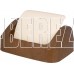 SPIN&CLEAN SC480311000 Wood для мусора 12л с крышкой-маятником, сливочный/бук