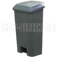 ТАРА.РУ МКТ 80 зеленый ПП мусорный полимерный 80л., в комплекте, с педалью, с пакетодерж. (36519)