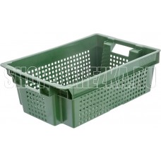 ТАРА.РУ 102 МСК зеленый полимерный 600х400х200 перфорированный (28418)