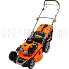 MAXPILER Газонокосилка бензиновая MLM-46S (5 л.с, самоходная, Ø460мм, высота кошения 30-80мм, 70л)