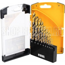 DENZEL Набор сверл по металлу, 1-10 мм, Р6М5К8-TiN, Golden Tip, 10 шт 723005