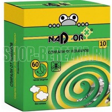 NADZOR Спирали от комаров зеленые (10 шт)
