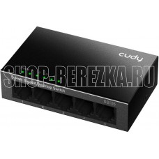 CUDY Коммутатор GS105 5 портов (5x1000Mbs, неуправляемый, настольный, L2, корпус-металл) (GS105)