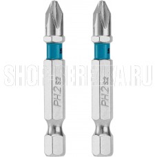 GROSS Бита PH2х50мм, сталь S2, шестигр., 2 шт.//