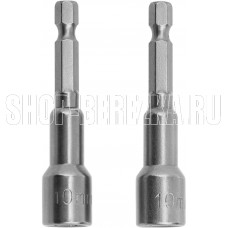 MATRIX Биты с торцевыми головками 10x65 мм, 2 шт.//