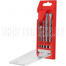 MATRIX Набор сверл по бетону, 4 - 5 - 6 - 8 - 10мм, пластиковый кейс//