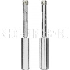 MATRIX Сверло алмазное по керамограниту, 6 х 67 мм, 3-гранный хвостовик 2 шт.//