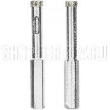 MATRIX Сверло алмазное по керамограниту, 8 х 67 мм, 3-гранный хвостовик 2 шт.//