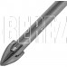 DENZEL Сверло по керамической плитке 8 мм, крестовая пластина, 6-гр. хвостовик//