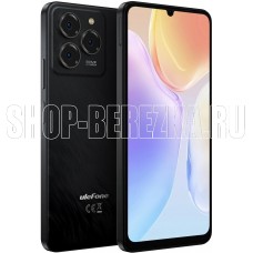 ULEFONE Смартфон Note 20 Pro Euroasia 4+128 Satin Black/6.75”HD+/90Hz/UnisocT606/And14/50+2+Depth/8MP/6000mAh