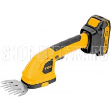 DENZEL Ножницы-кусторез аккумуляторные GS-20, Li-Ion, 20 В //