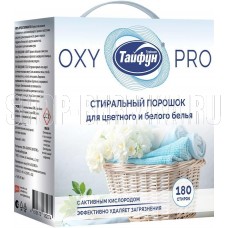 ТАЙФУН 182074 Стиральный порошок для цветного и белого белья с активным кислородом, 3,6 кг