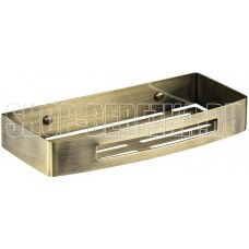 BRIMIX 5655-B Полочка литая, прямоугольная, одинарная, из нержавеющей стали, цвет БРОНЗА