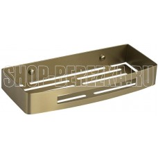 BRIMIX 5655-MG Полочка литая, прямоугольная, одинарная, из нержавеющей стали, цвет МАТОВОЕ ЗОЛОТО